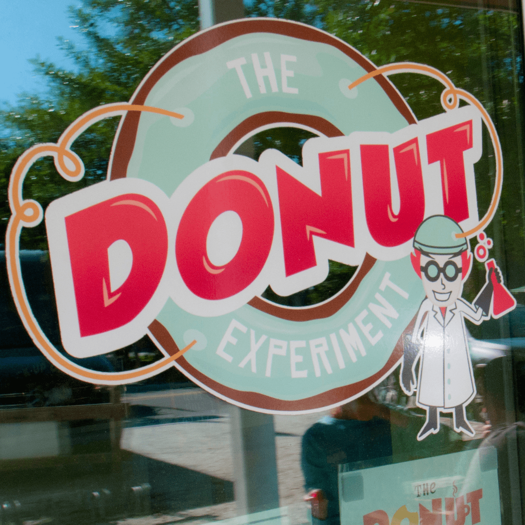 The logo of the Donut Experiment on Anna Maria Island.